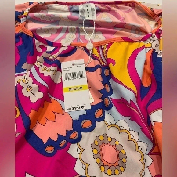 Trina Turk Sevilla Tunic Multicolor Size M - Picture 5 of 6